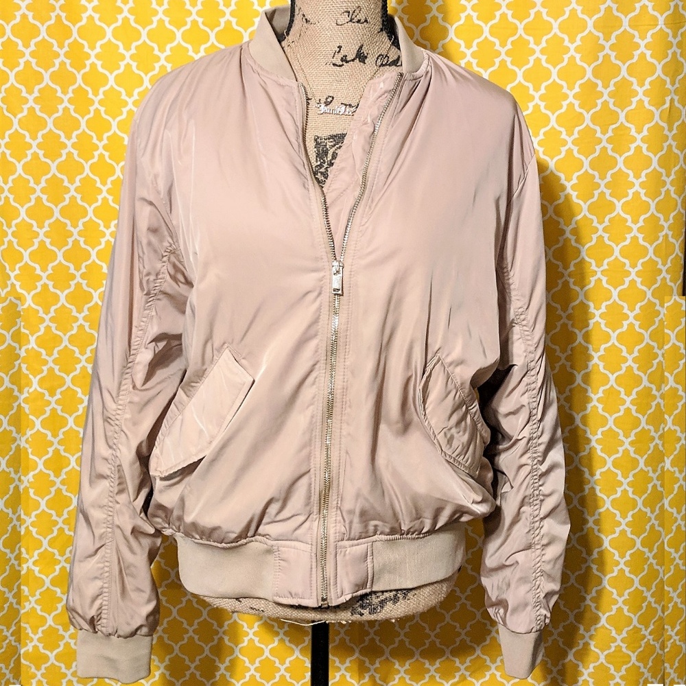 H&M Blush Pink Bomber Jacket